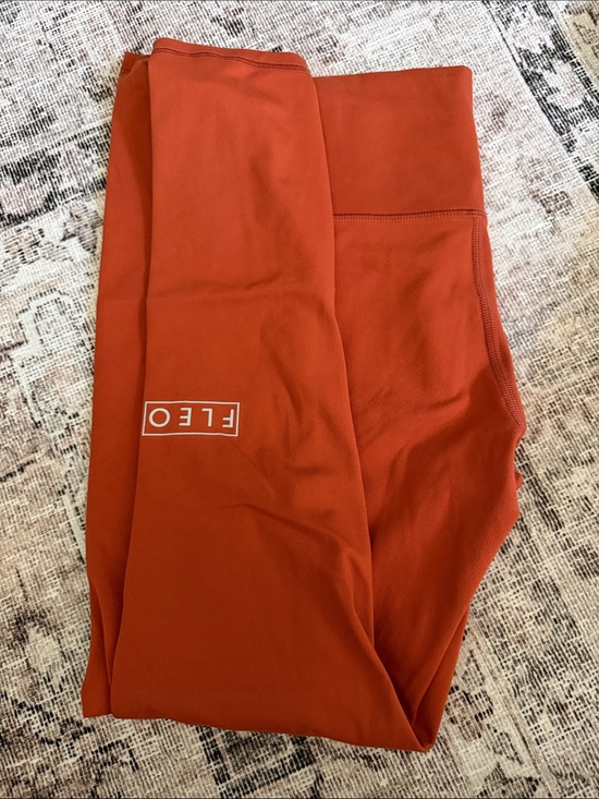 Fleo Pants - Fleo High-Waist Leggings in Rust